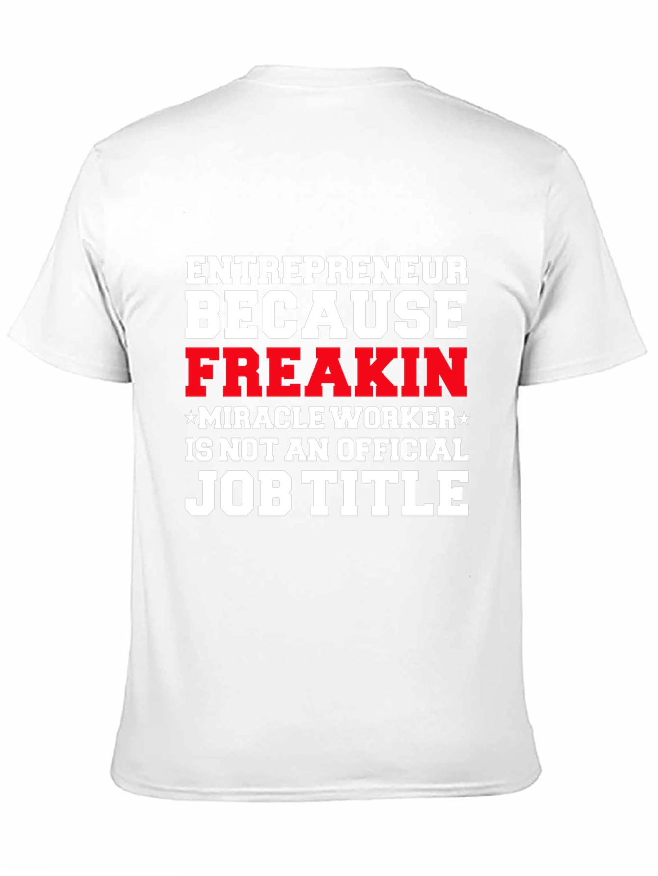 Black Entrepreneur Funny Job Title T-Shirt view 11