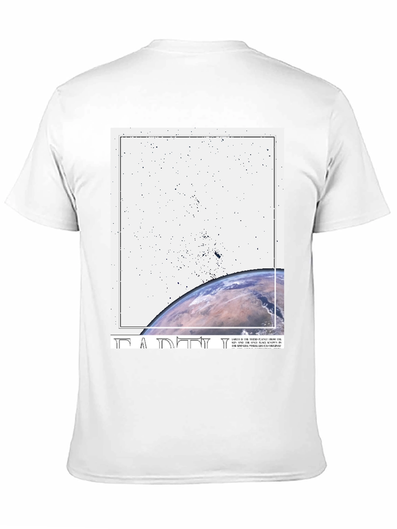 Black Earth Graphic Black T-Shirt - Trendy Casual Tee view 11