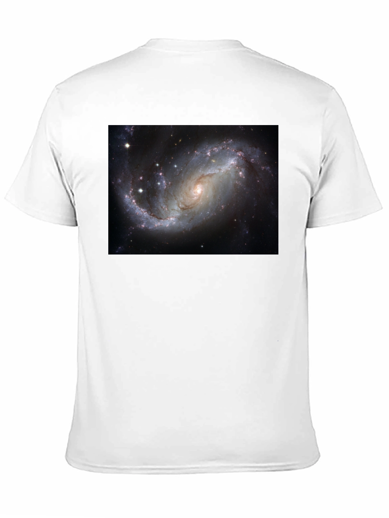 Black Galaxy Print Black T-Shirt - Cosmic Style view 11