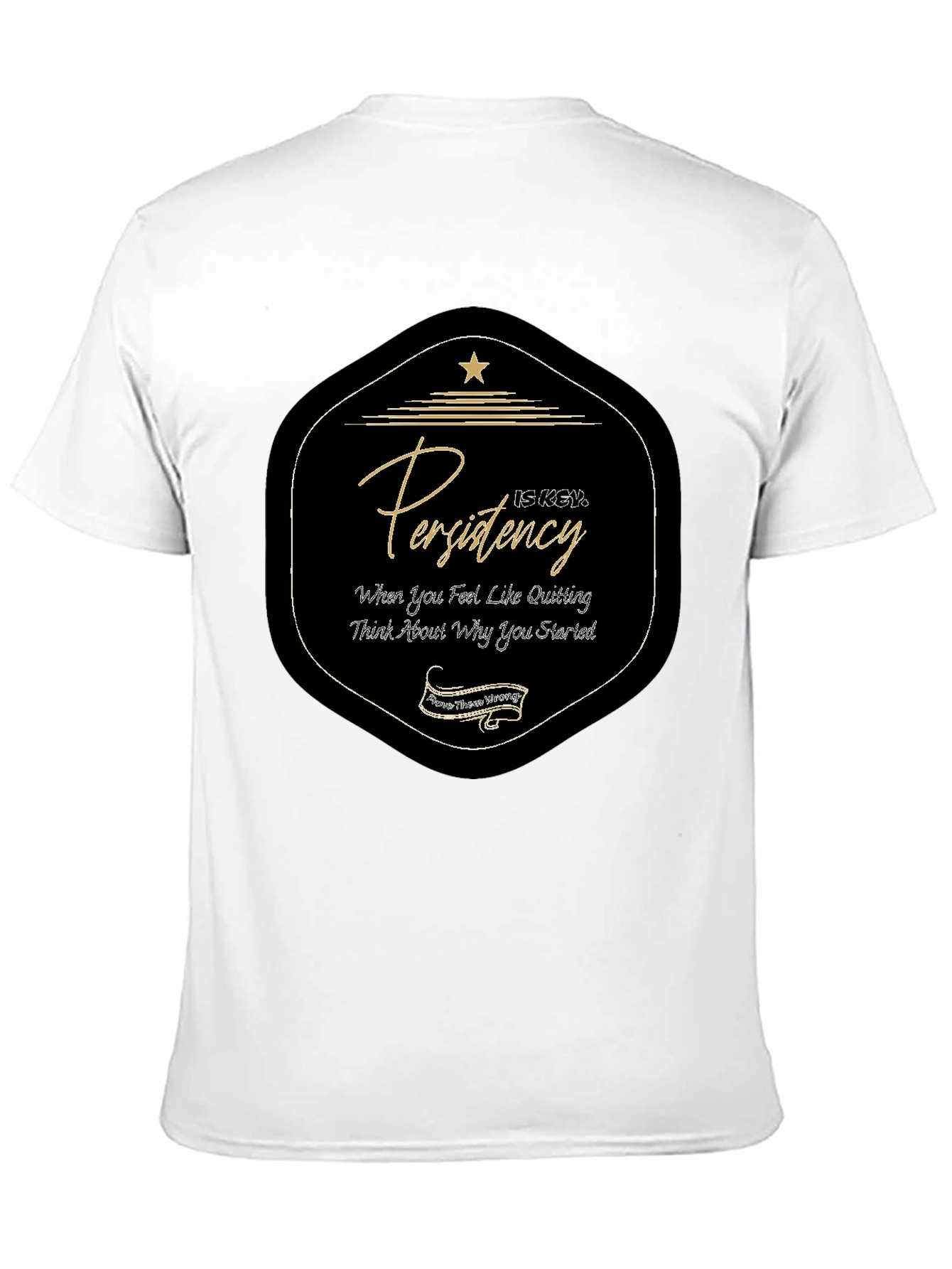 Black Persistence Graphic Tee - Motivation T-Shirt view 11