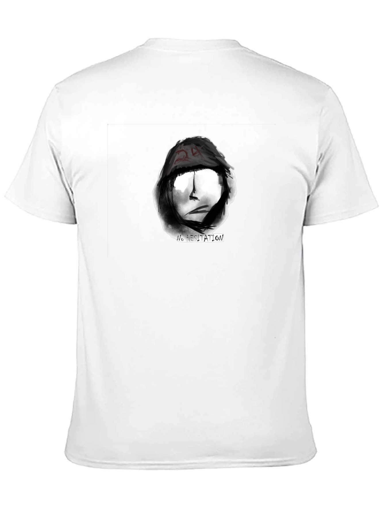 Black No Hesitation Graphic Tee - Streetwear Style view 11