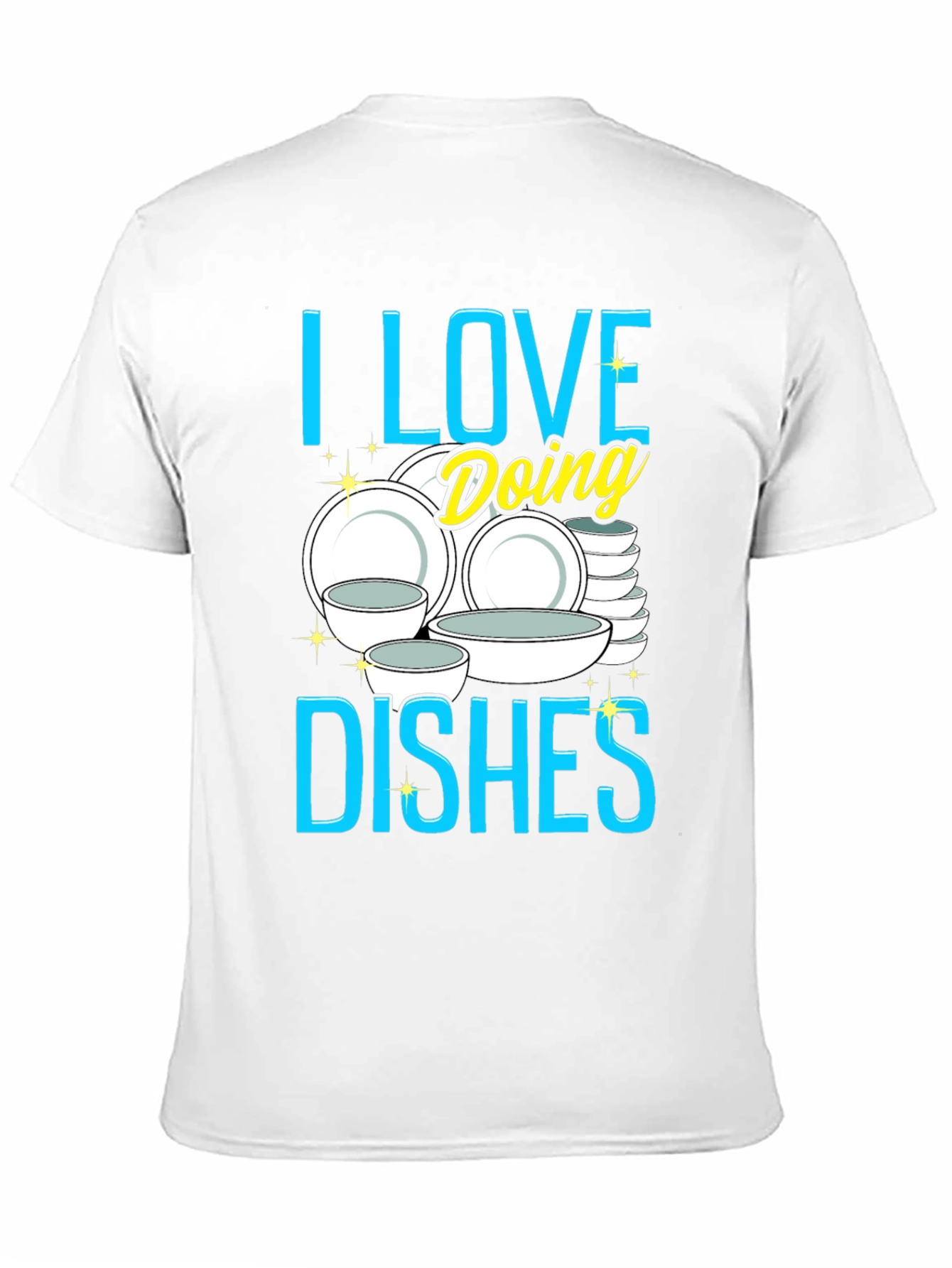 Black I Love Doing Dishes Graphic Tee view 11