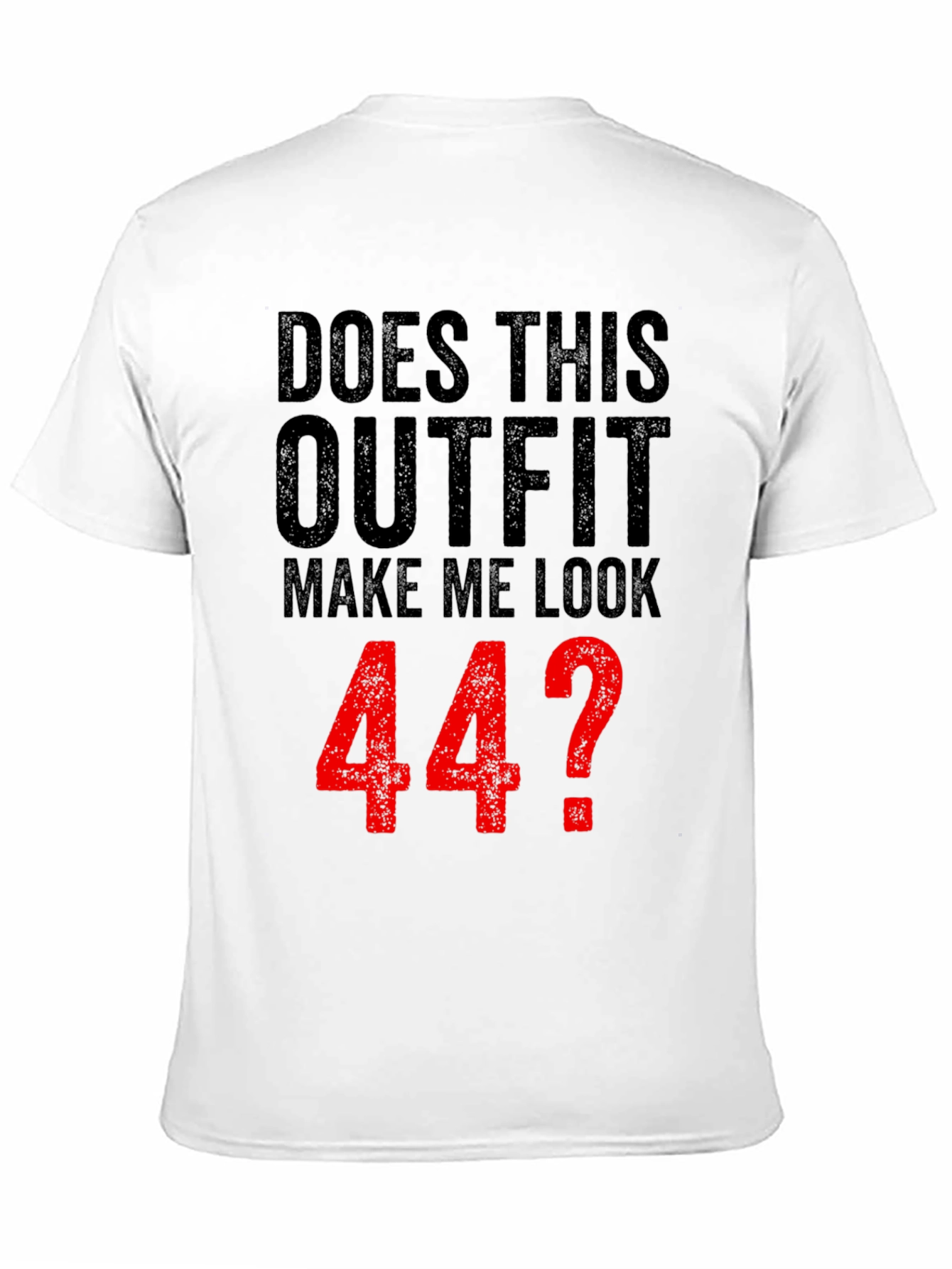 Black Funny 44th Birthday Outfit T-Shirt  view 11