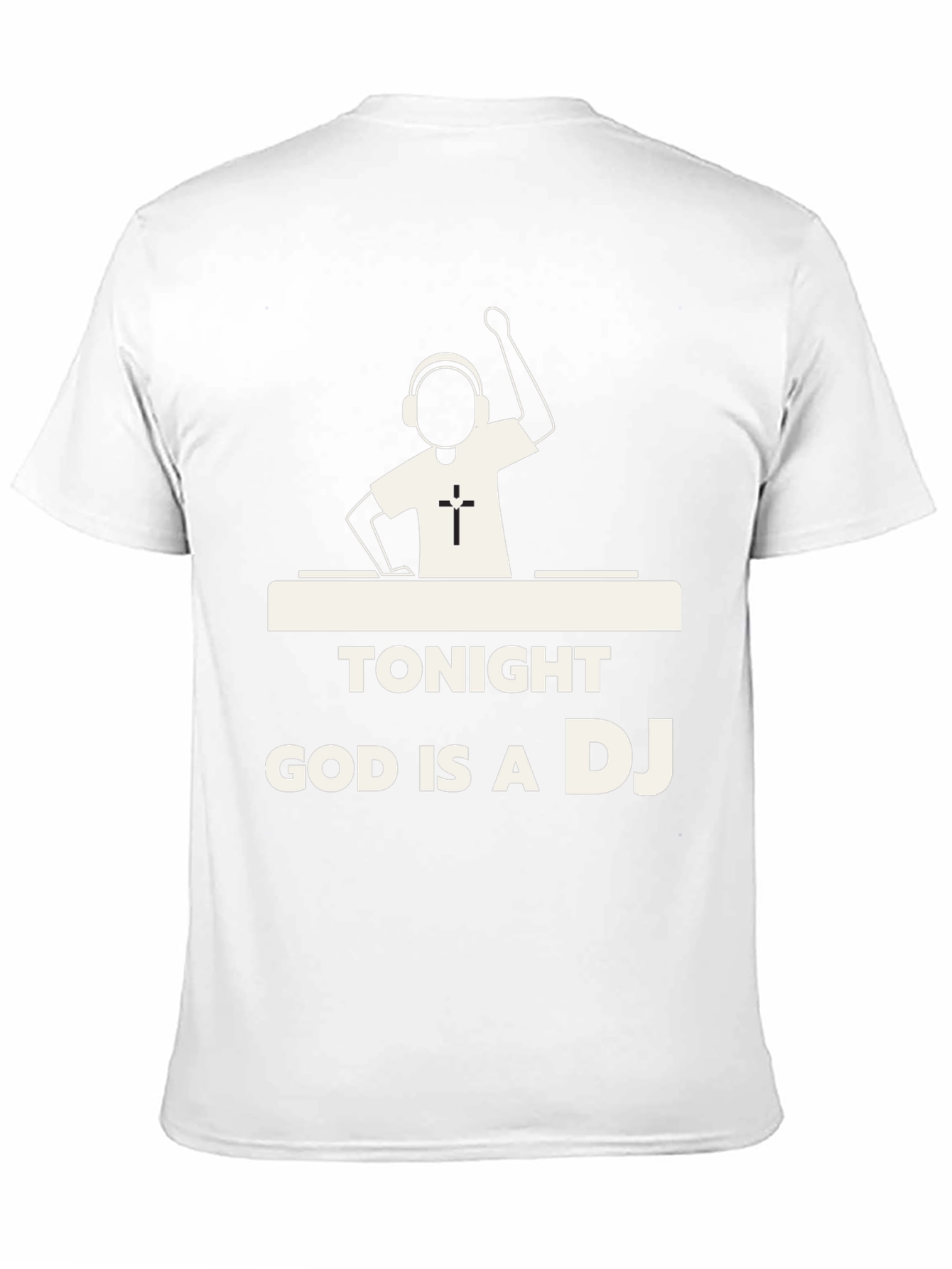 Black Tonight God is a DJ T-Shirt - Christian Music Lover Tee view 11