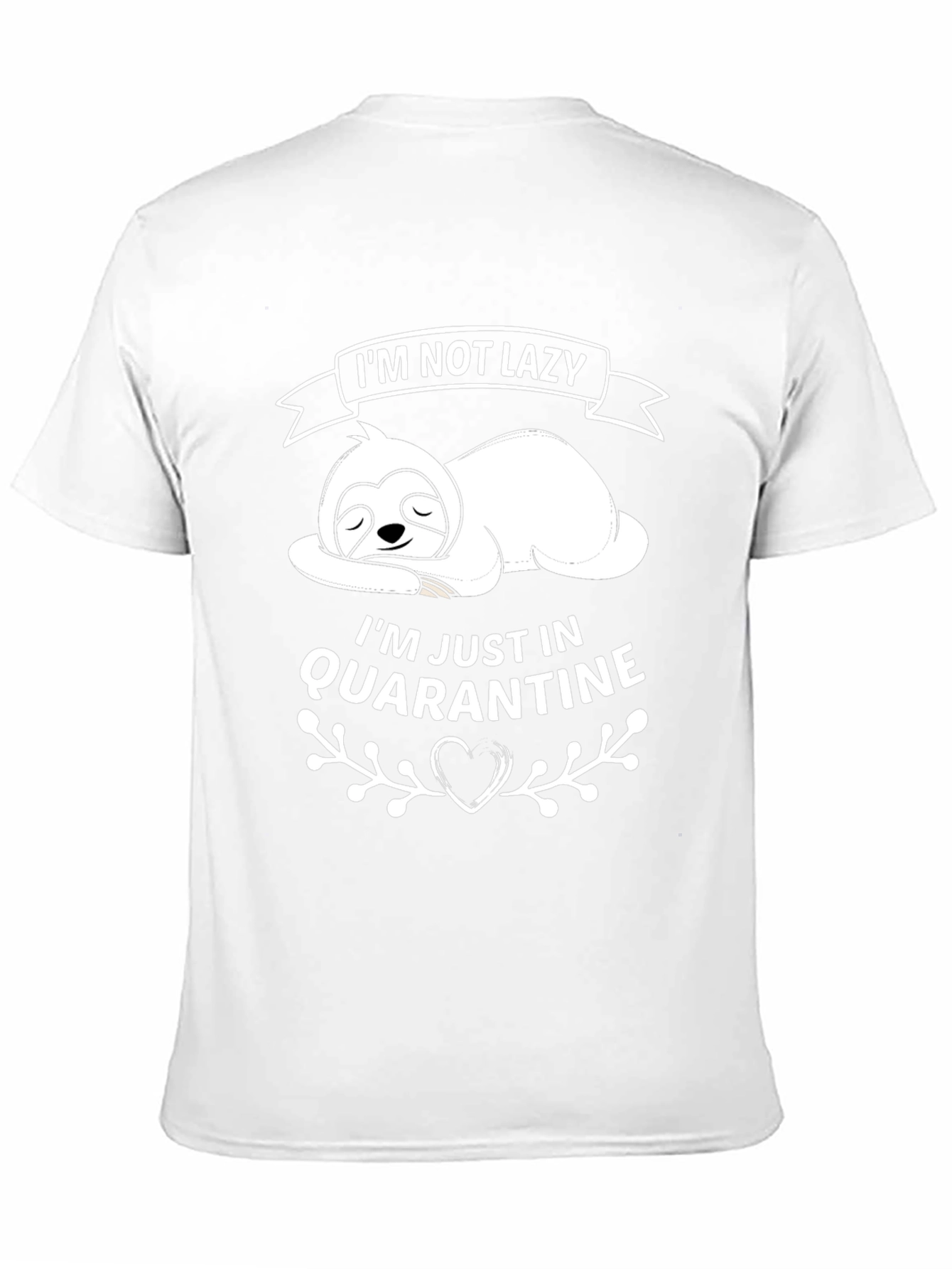 Black I'm Not Lazy Quarantine T-Shirt view 11