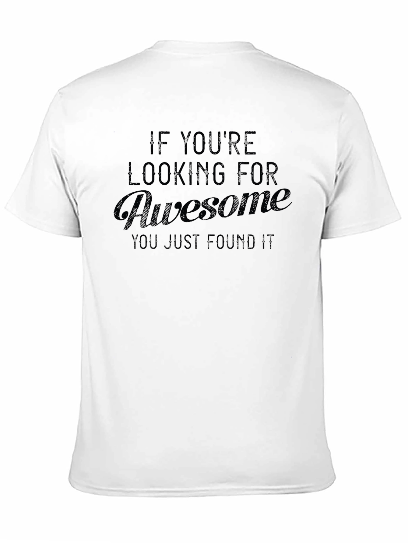 Black Awesome Found It Black Graphic Tee - Men's Short Sleeve Shirt view 11