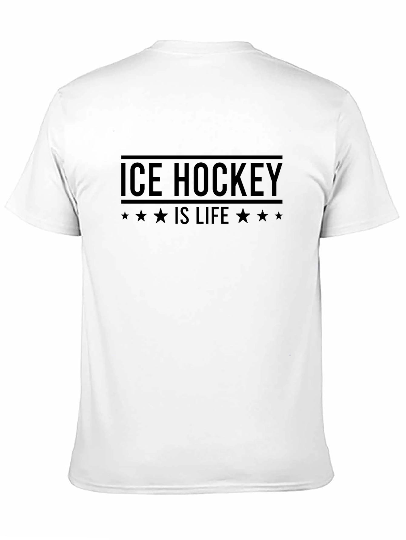 Black Ice Hockey is Life Black T-Shirt view 11