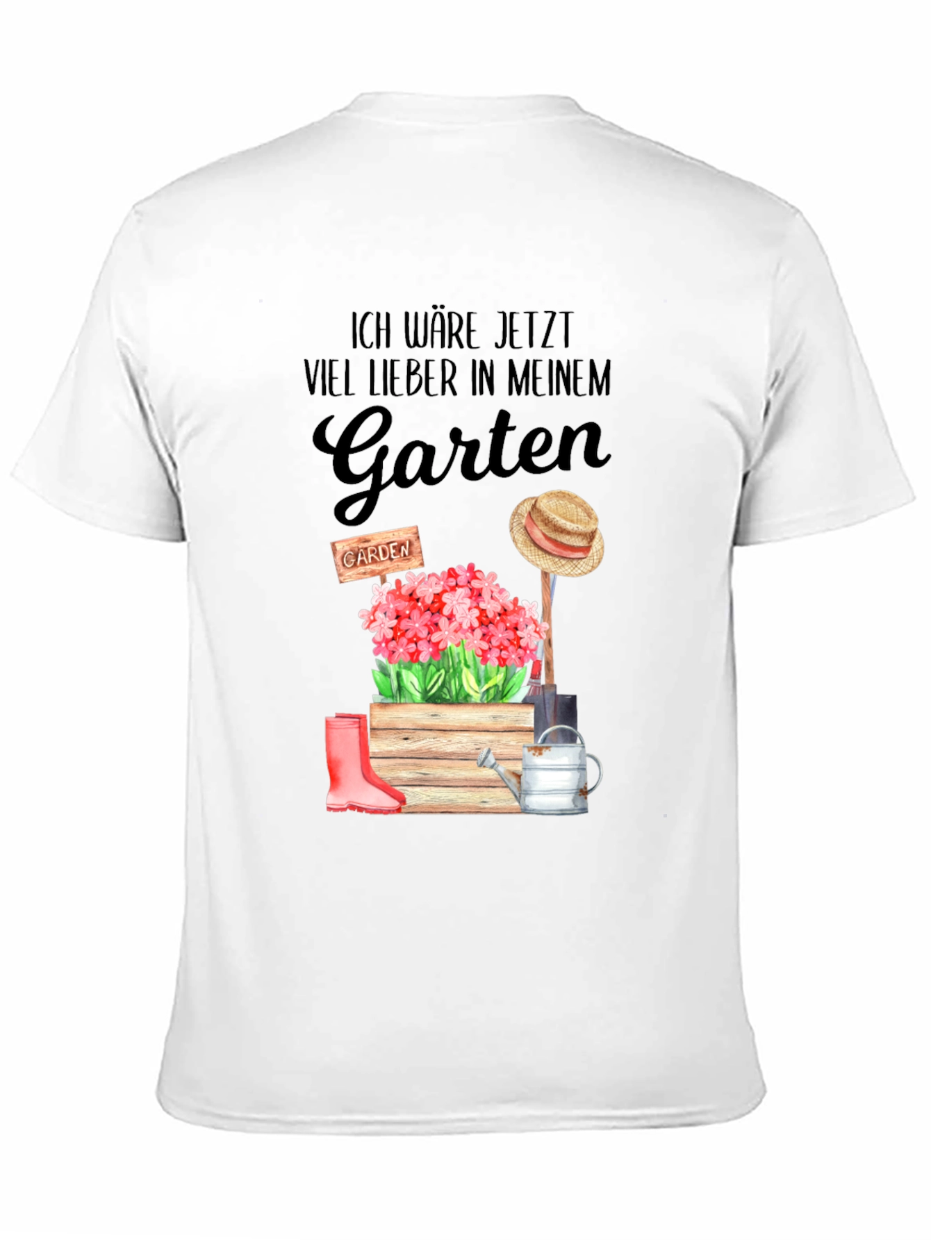 Black Ich Wäre Jetzt Viel Lieber In Meinem Garten T-Shirt view 11