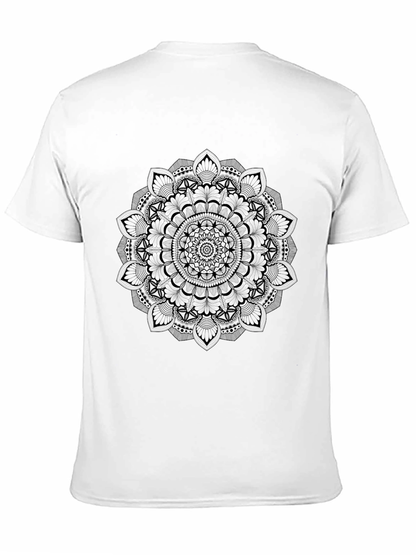 Black Black Mandala Graphic Tee view 11