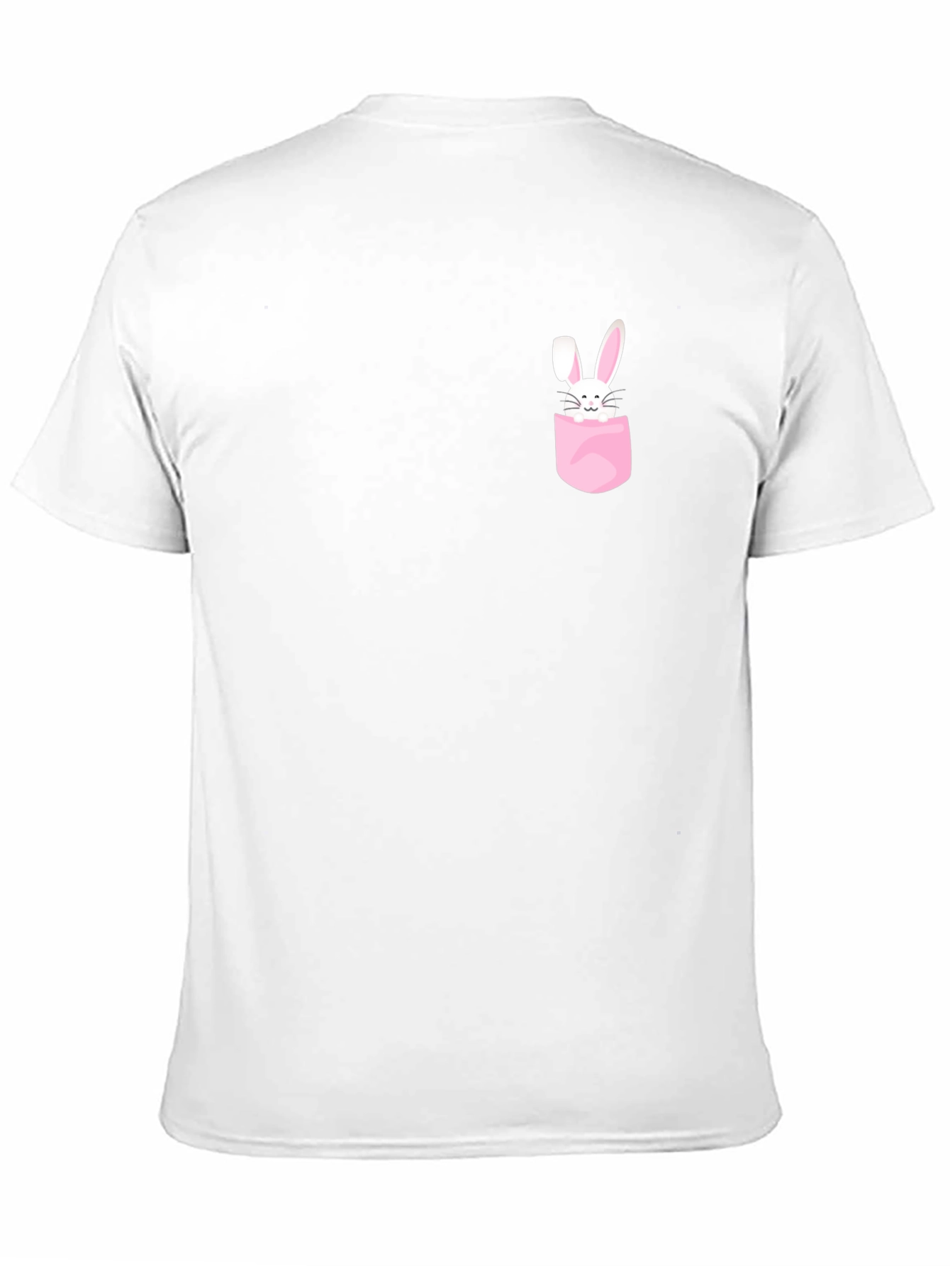 Black Bunny Pocket T-Shirt - Cute Easter Tee view 11