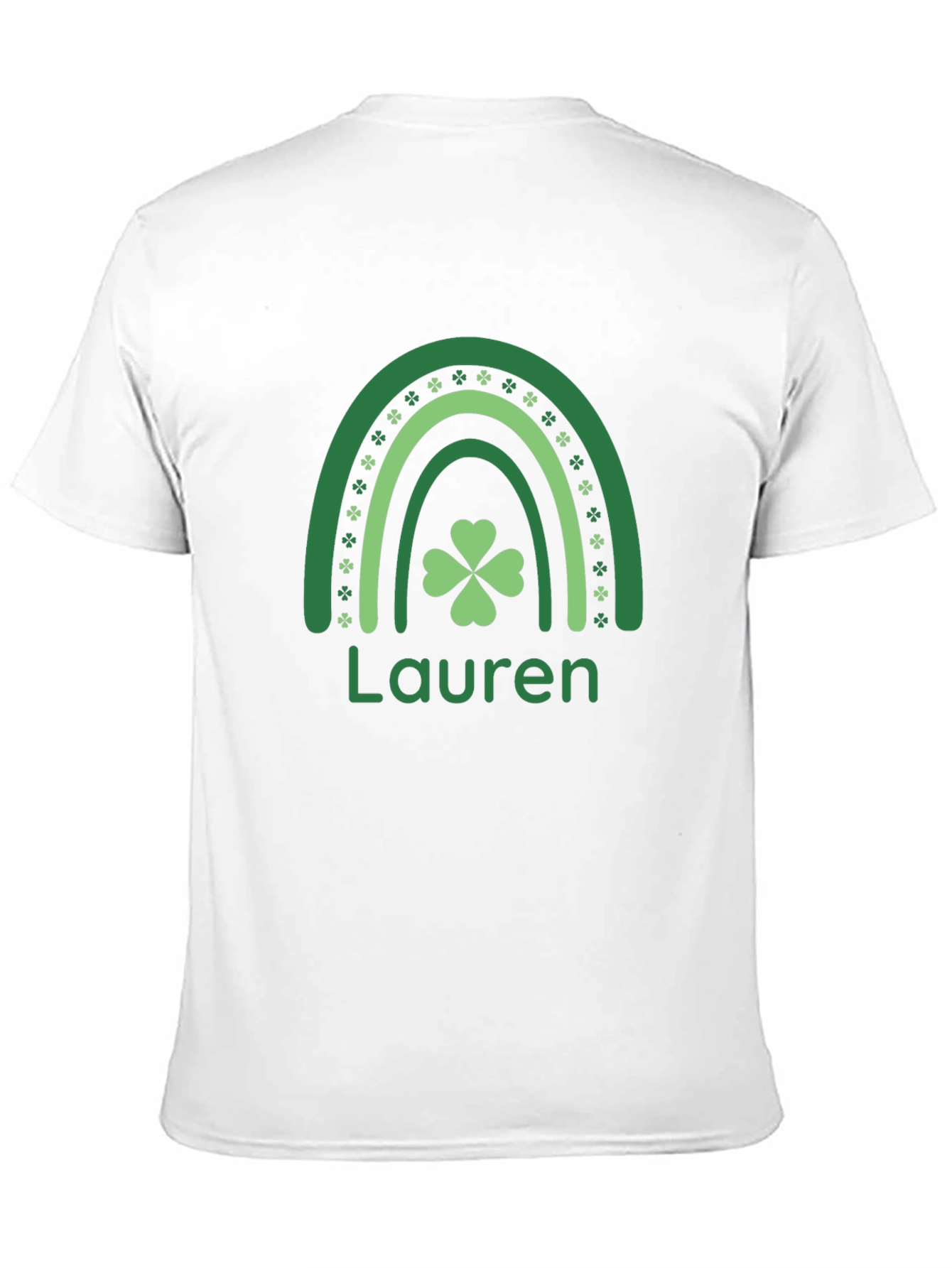 Lauren St. Patrick's Day Shamrock Rainbow T-Shirt - 11