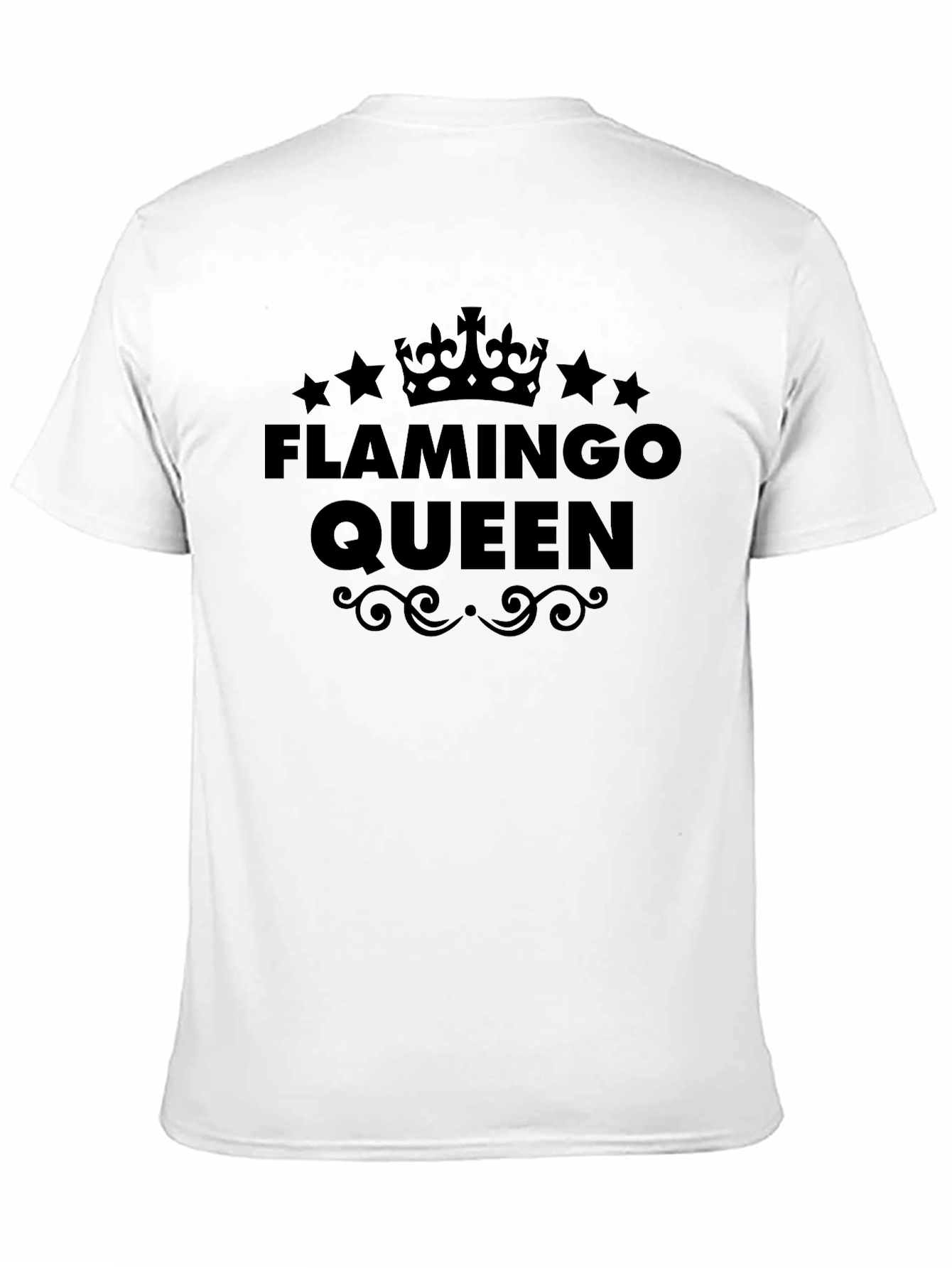 Black Flamingo Queen Graphic Tee - Black view 11