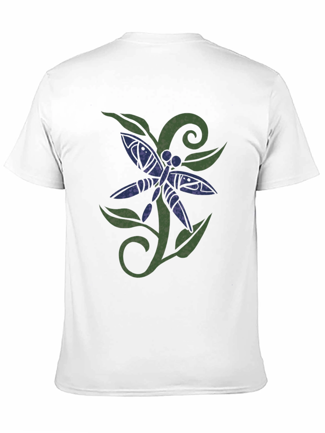 Black Dragonfly Graphic Print Black T-Shirt view 11