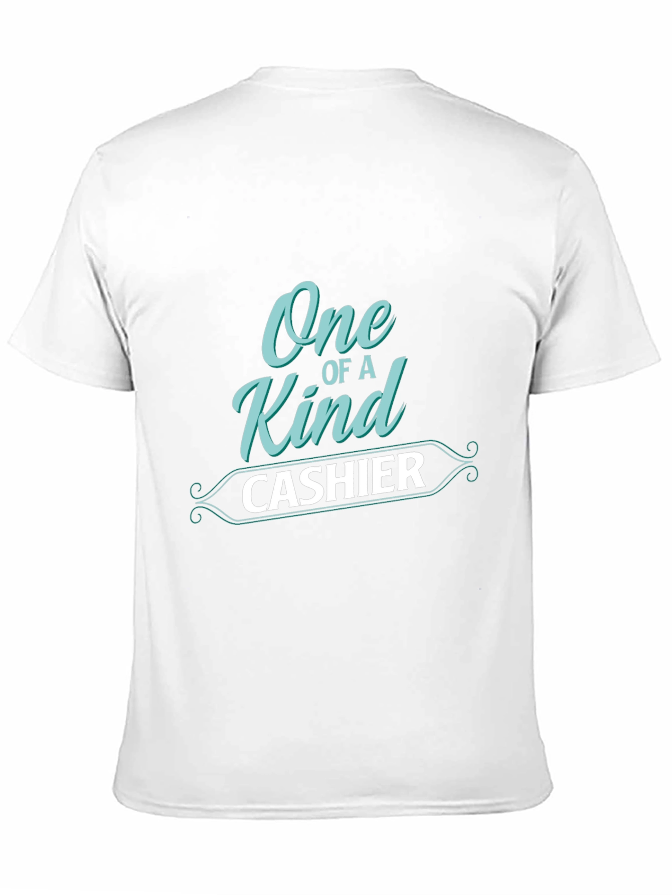 Black One Of A Kind Cashier T-Shirt - Trendy Graphic Tee view 11