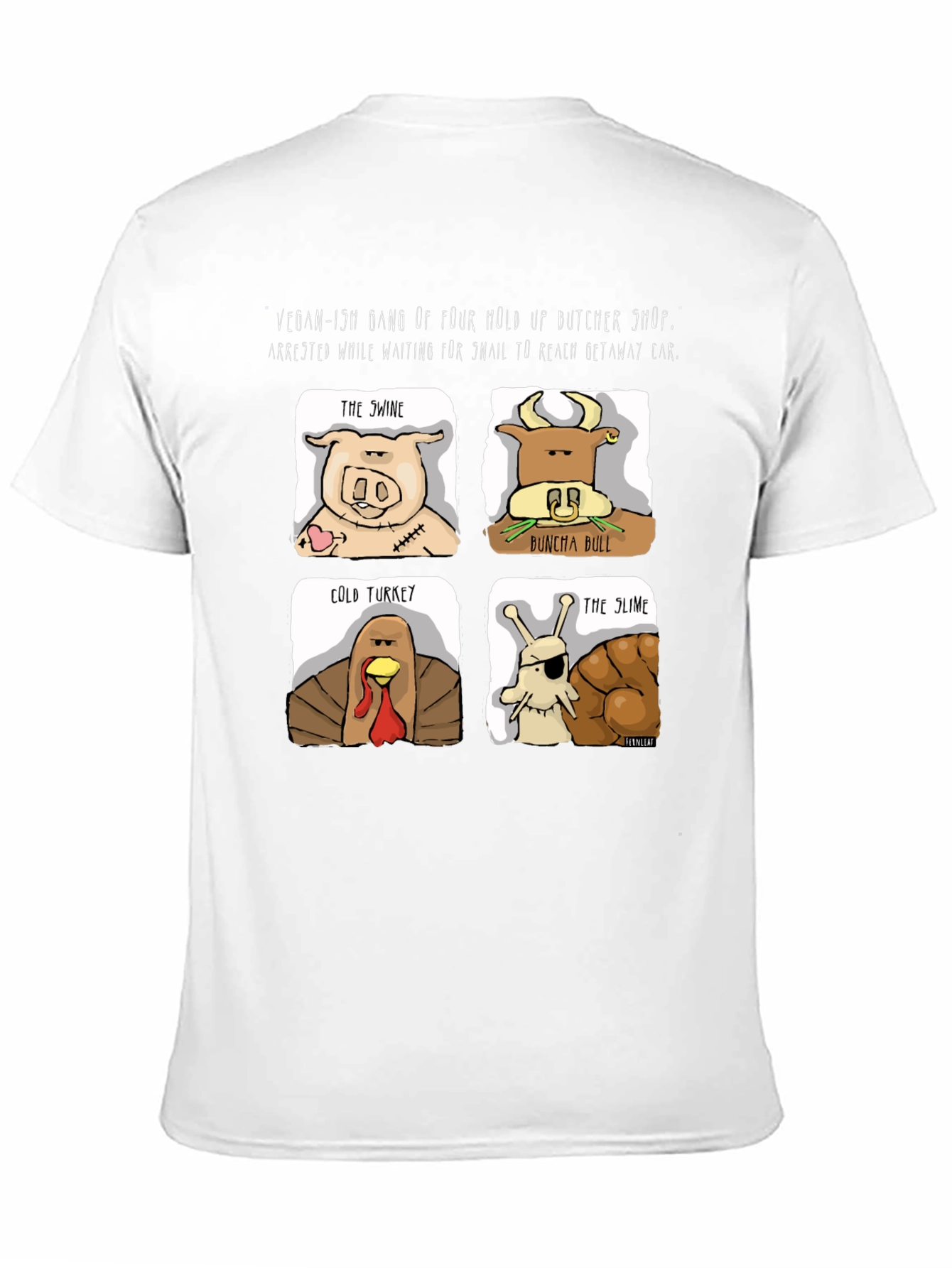 Black Vegan-ish Gang T-Shirt view 11