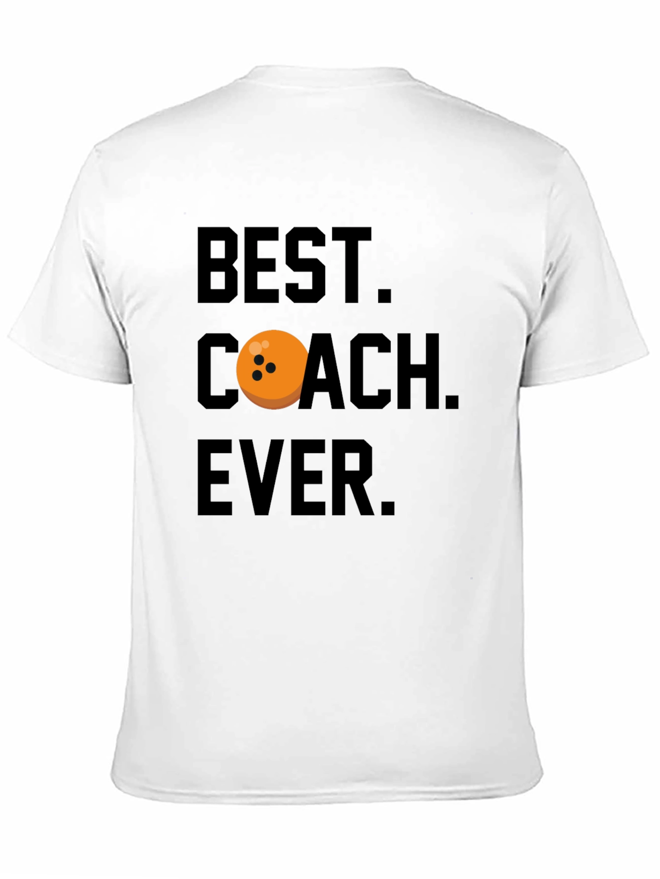 Black Best Coach Ever Bowling T-Shirt view 11