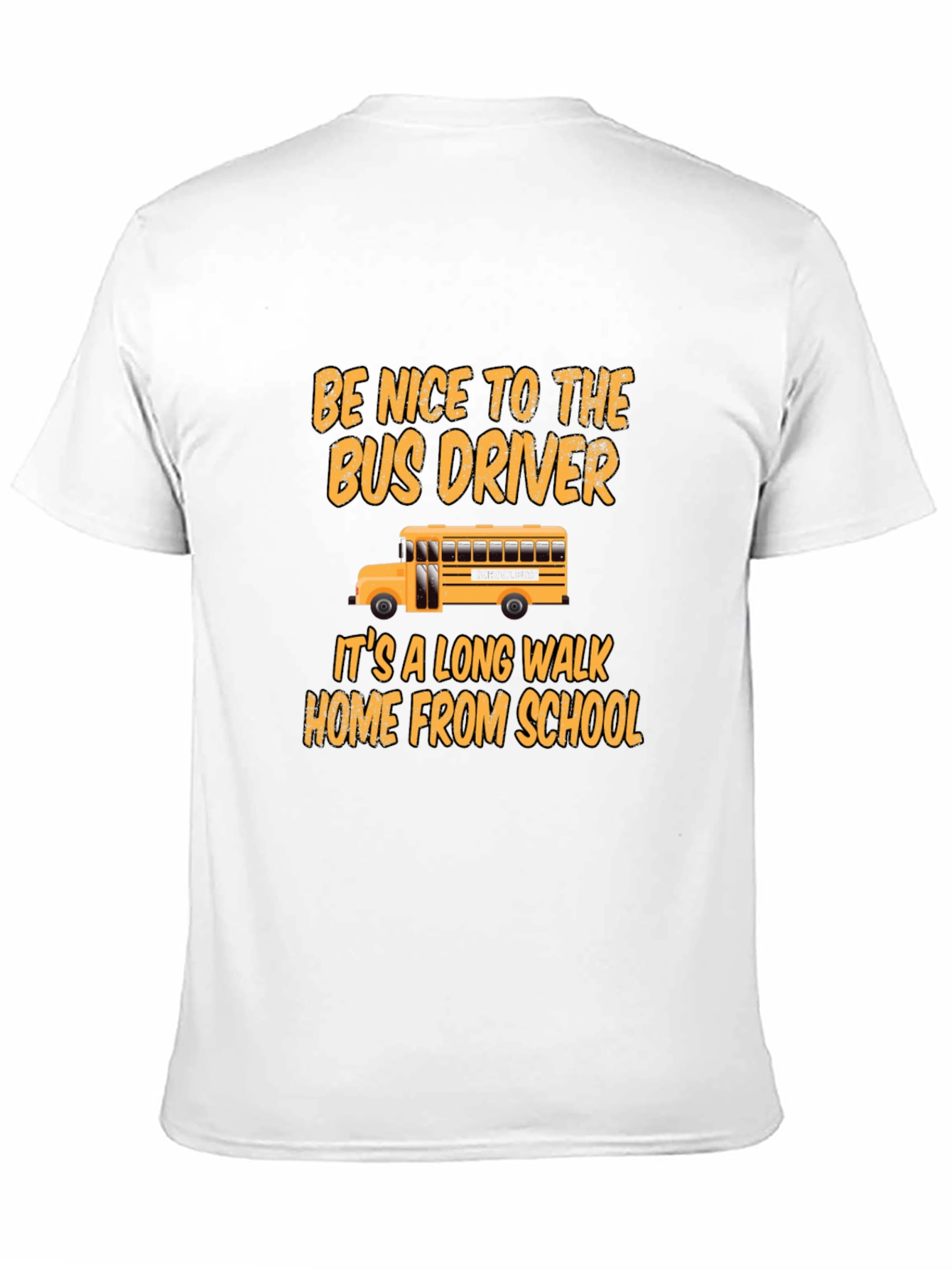 Black Be Nice to the Bus Driver T-Shirt view 11