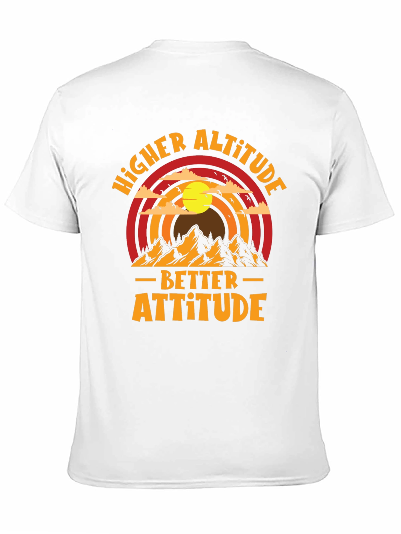 Black Higher Altitude Better Attitude Graphic Tee view 11