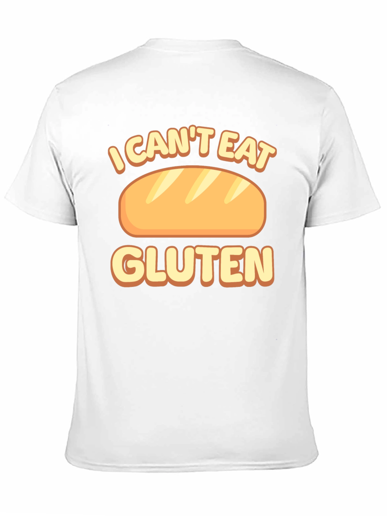 Black I Can't Eat Gluten T-Shirt Funny Food Allergy Tee view 11
