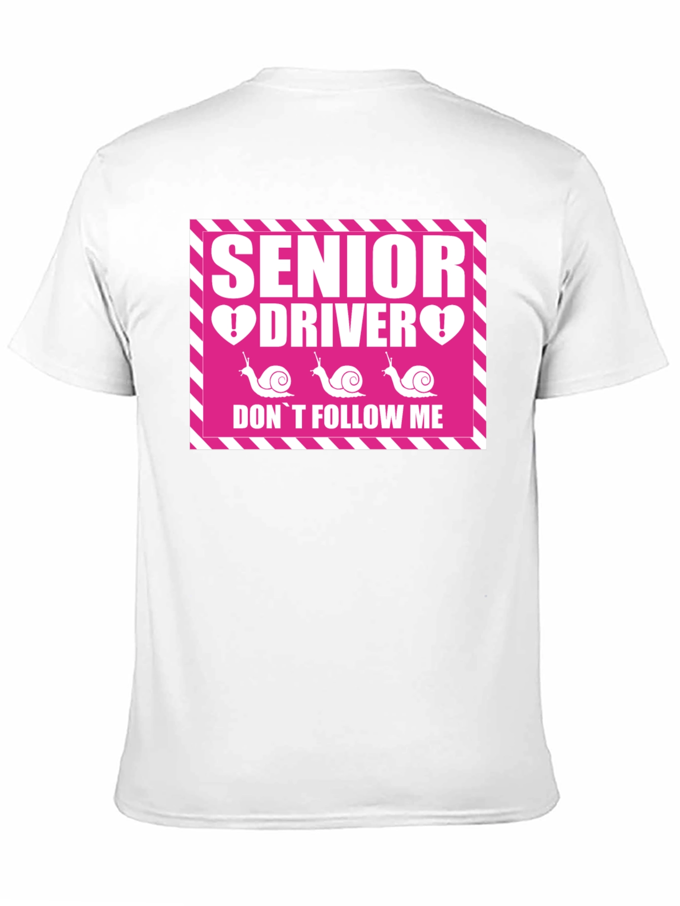 Black Senior Driver Don't Follow Me T-Shirt view 11