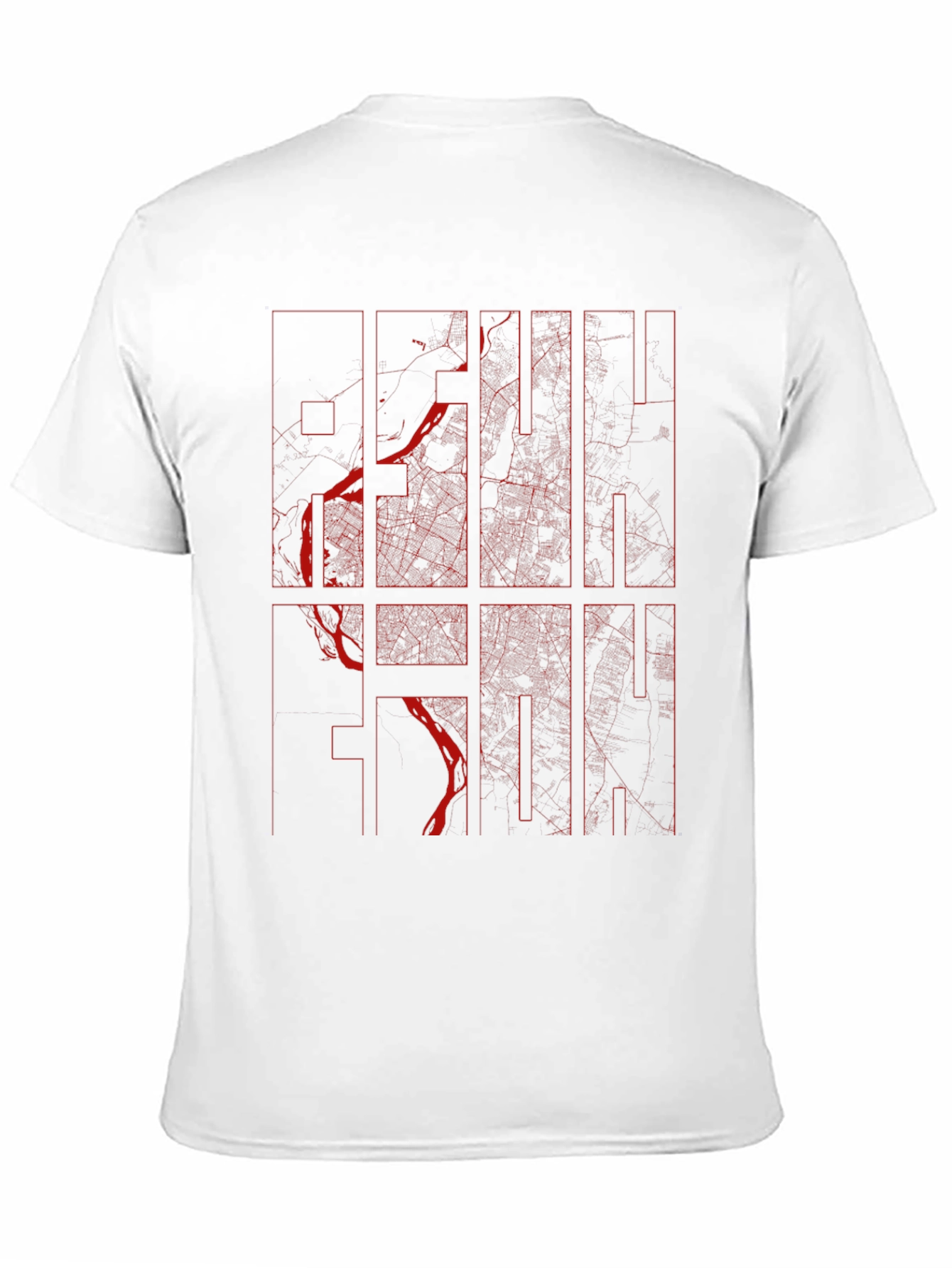 Black Hanoi City Map Graphic Tee - Stylish Urban Design view 11