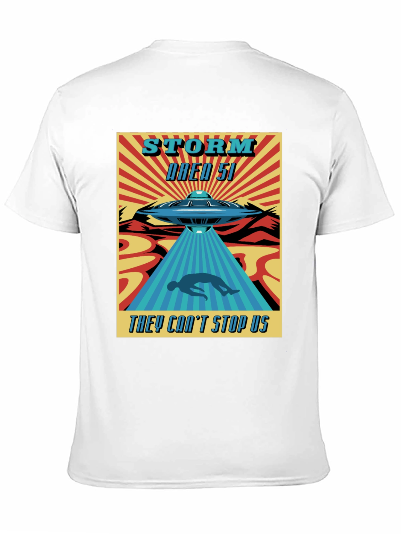Black Storm Area 51 T-Shirt - They Can't Stop Us! view 11