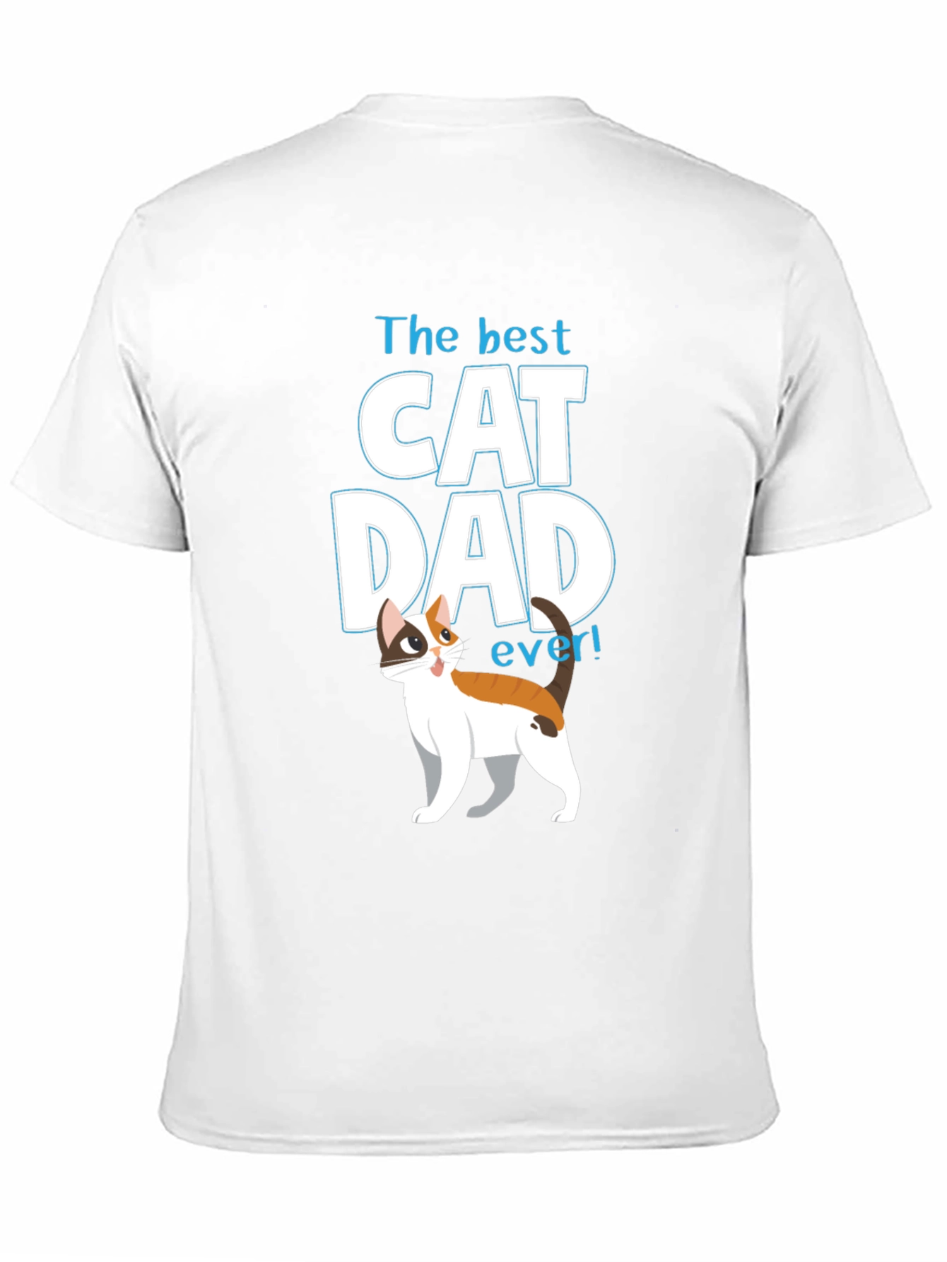 Black The Best Cat Dad Ever Black T-Shirt view 11