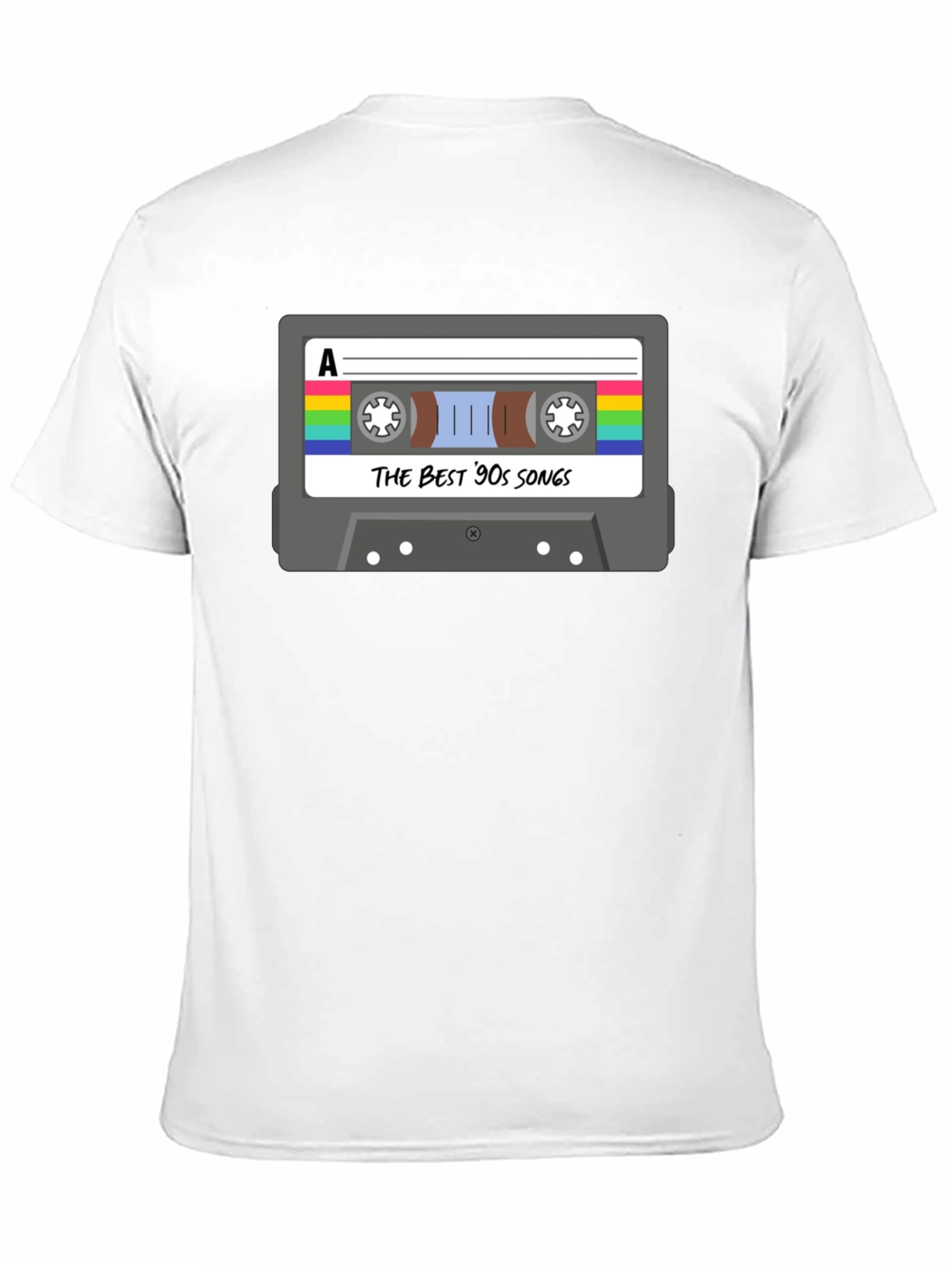 Black Retro 90s Music Cassette T-Shirt view 11