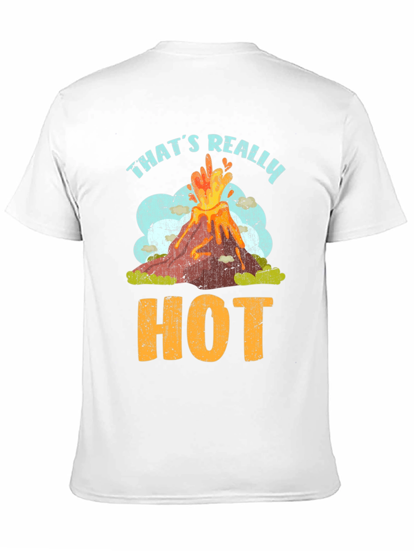 Black That's Really Hot Volcano T-Shirt view 11