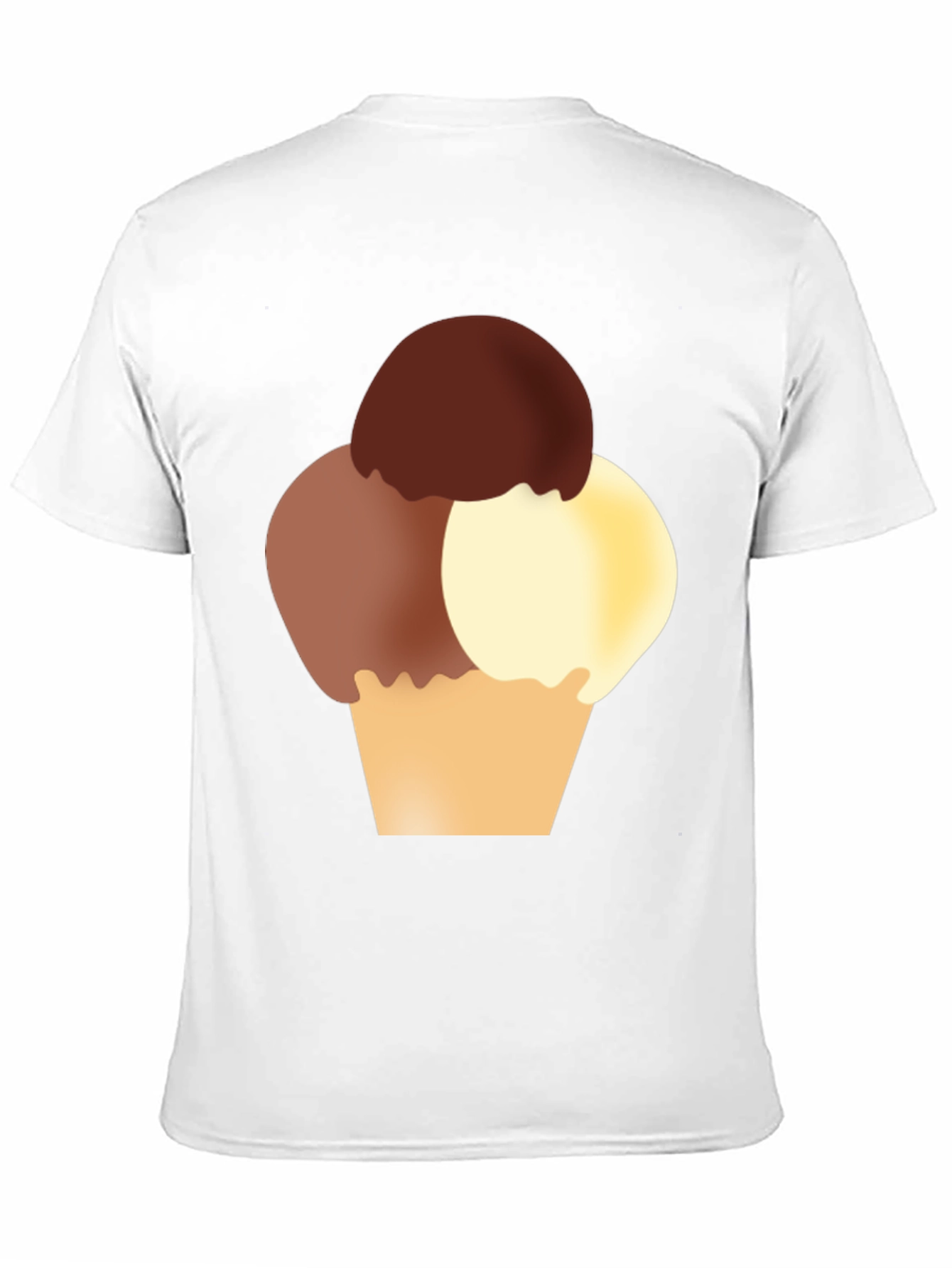 Black Ice Cream Graphic Tee - Black Cotton T-Shirt view 11
