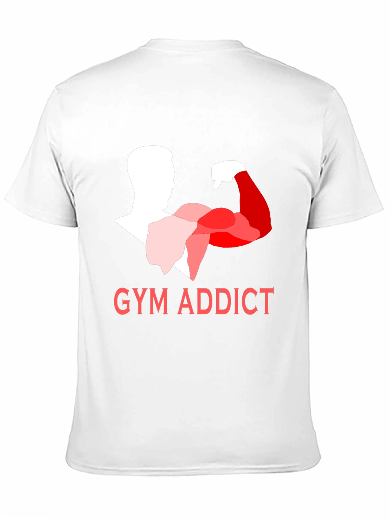 Black Gym Addict Black T-Shirt view 11