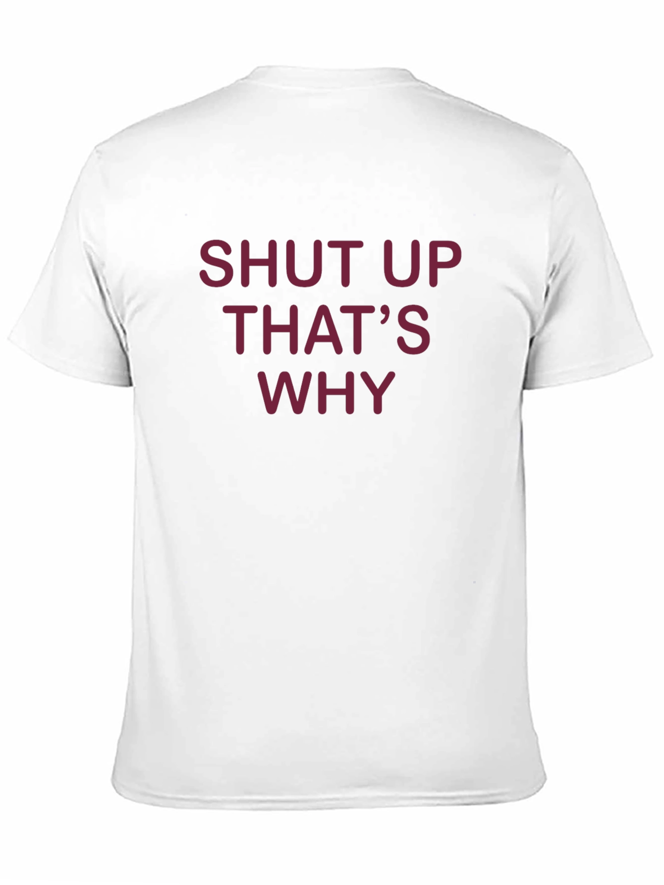 Black Shut Up That's Why T-Shirt - Funny Graphic Tee view 11