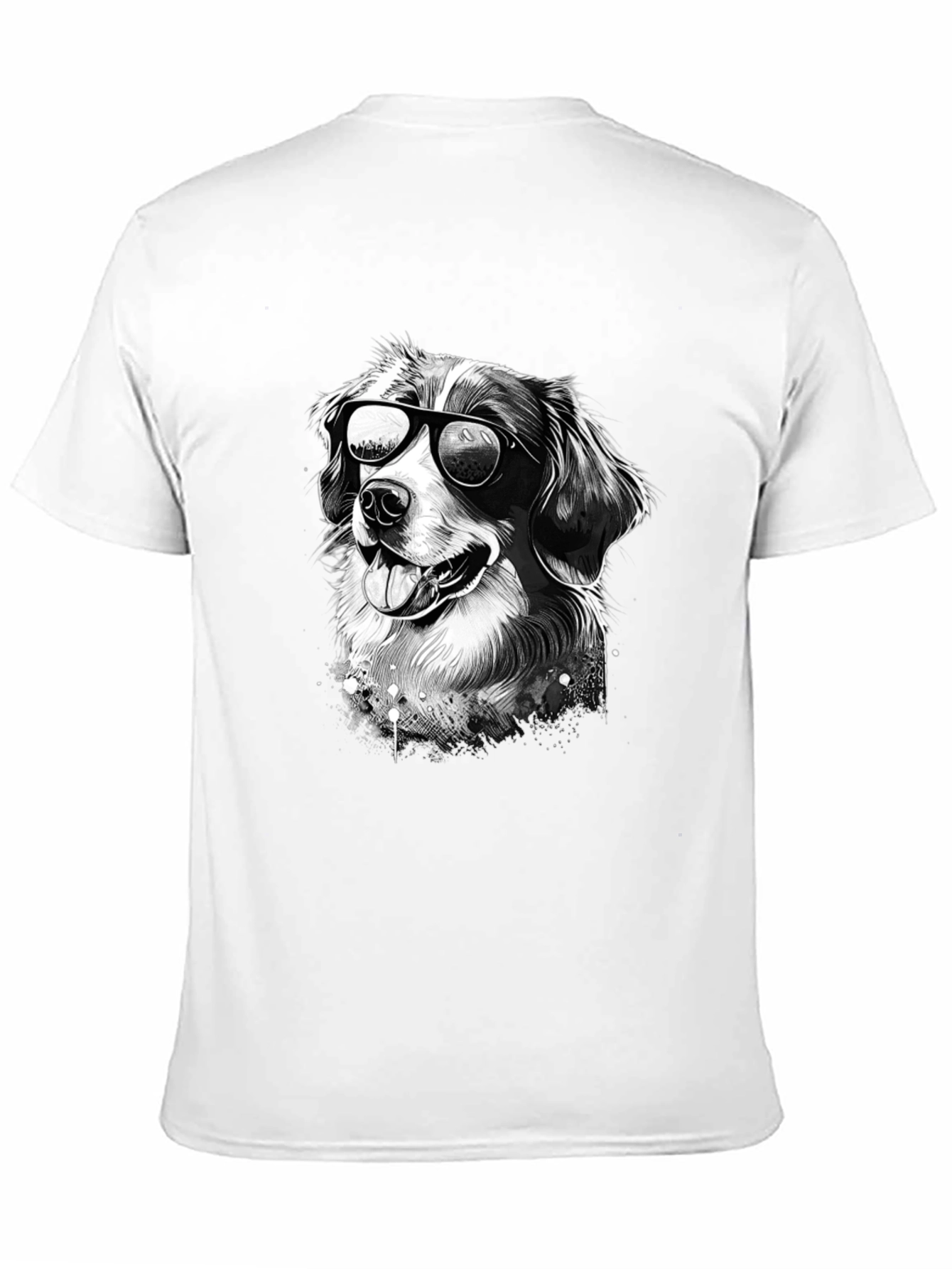 Cool Dog Graphic Tee - Black Cotton T-Shirt - 11
