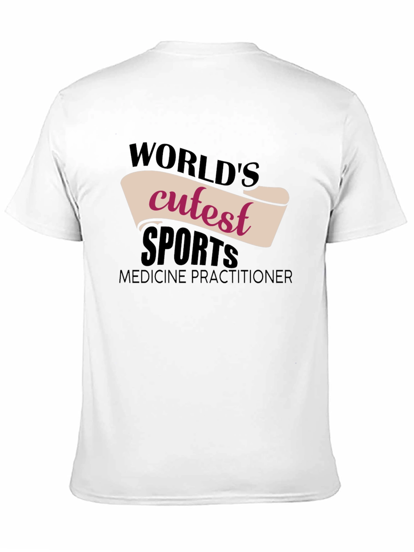 Black World's Cutest Sports Medicine Practitioner T-Shirt view 11