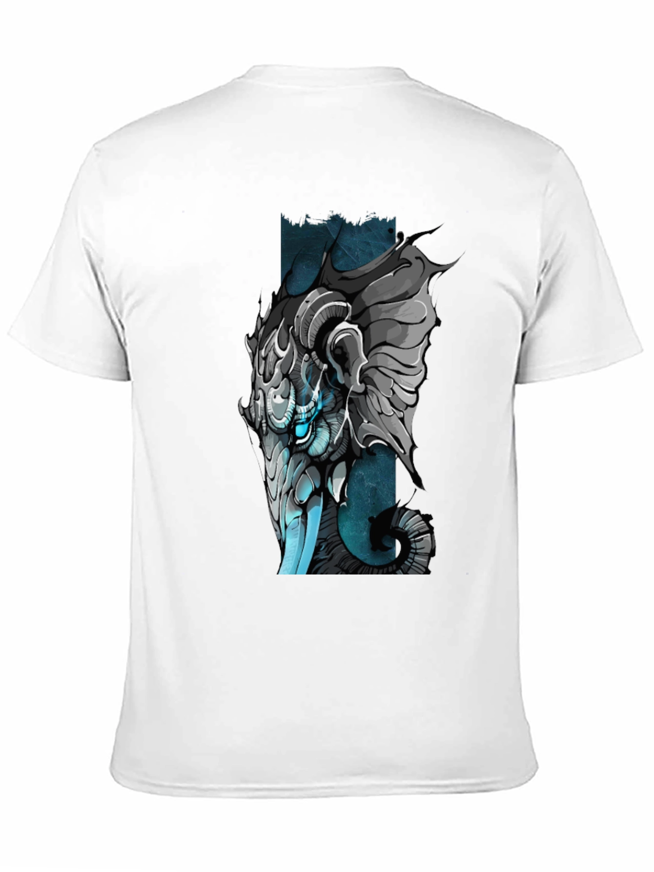 Black Cybernetic Ram T-Shirt - Unique Graphic Tee view 11