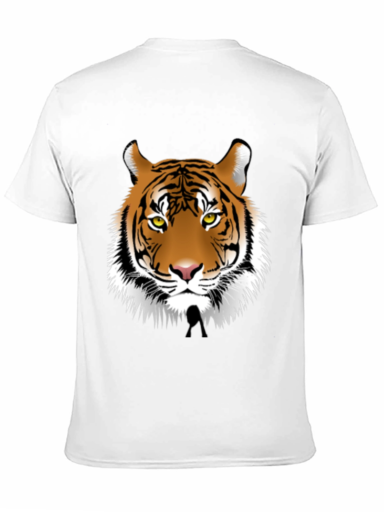 Black Bold Tiger Graphic Tee - Black Cotton Blend view 11