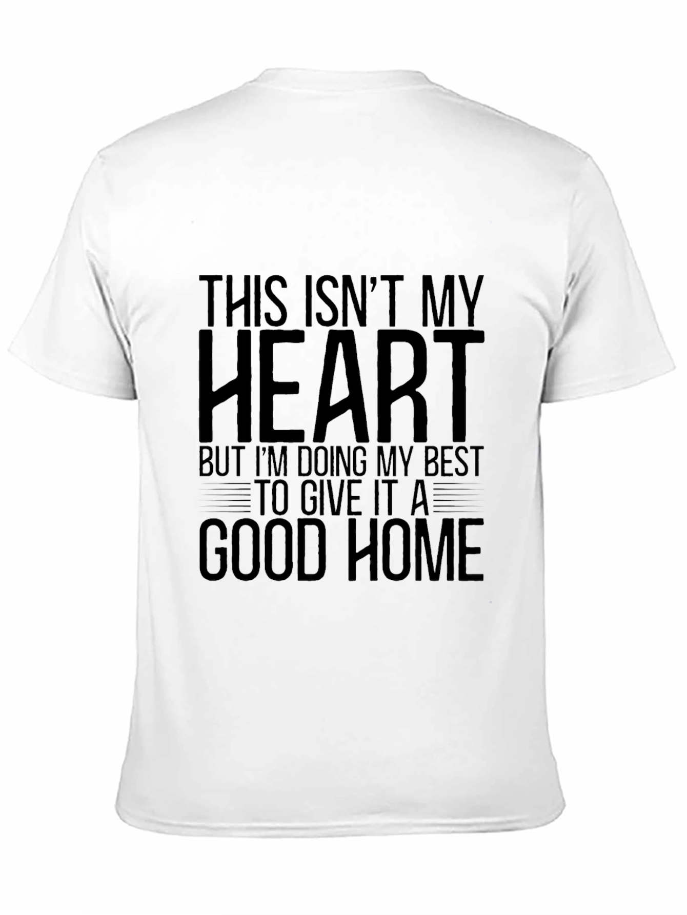 Black Funny "This Isn't My Heart" Graphic Tee - Unisex view 11