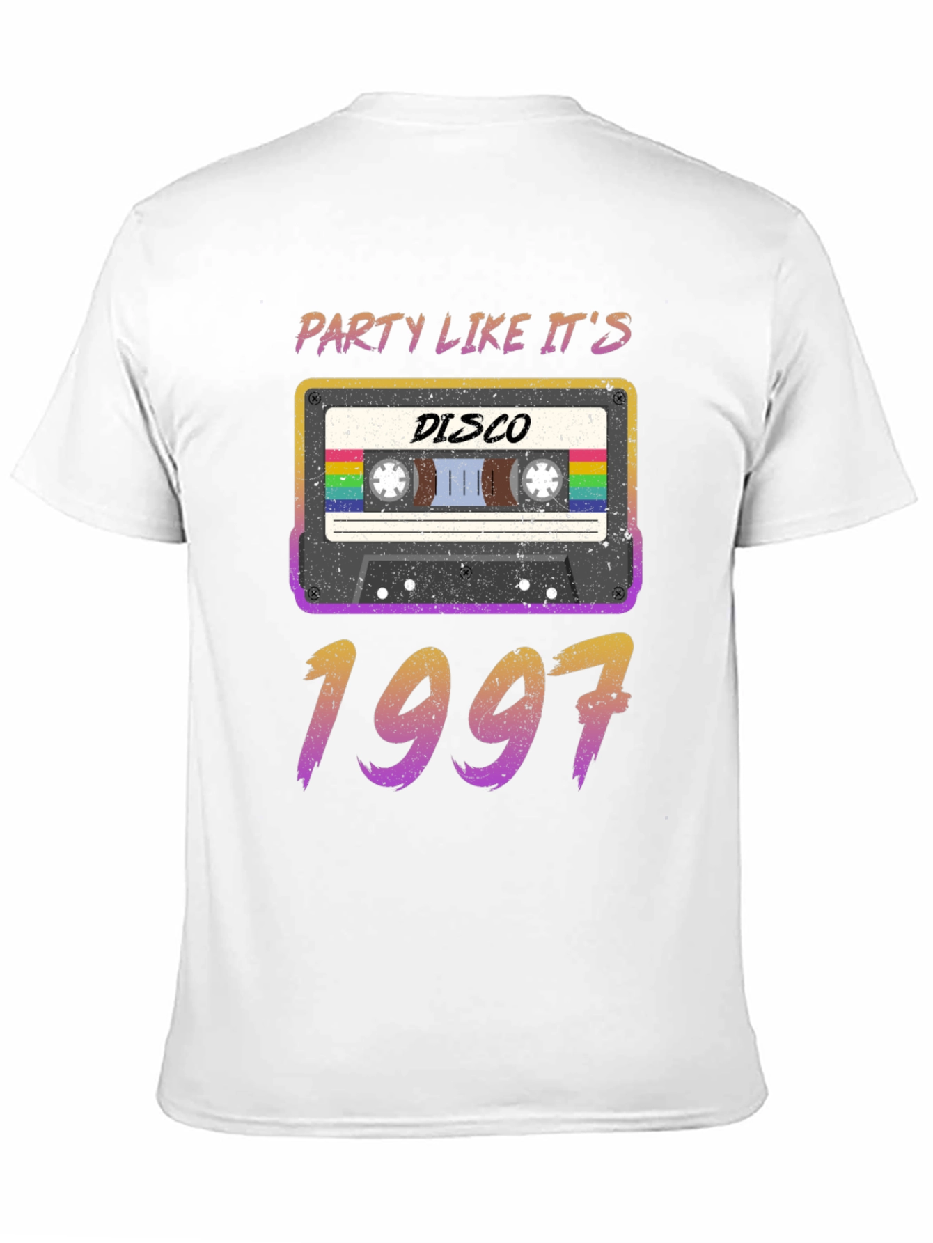 Black Disco Party Like It's 1997 Cassette Tape T-Shirt view 11