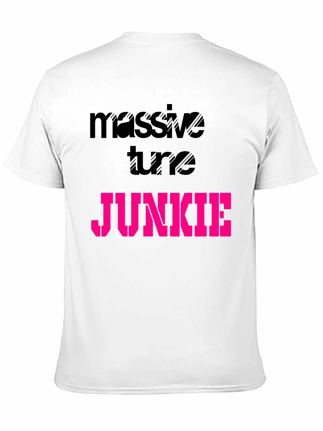 Black Massive Tune Junkie Black Graphic T-Shirt view 11