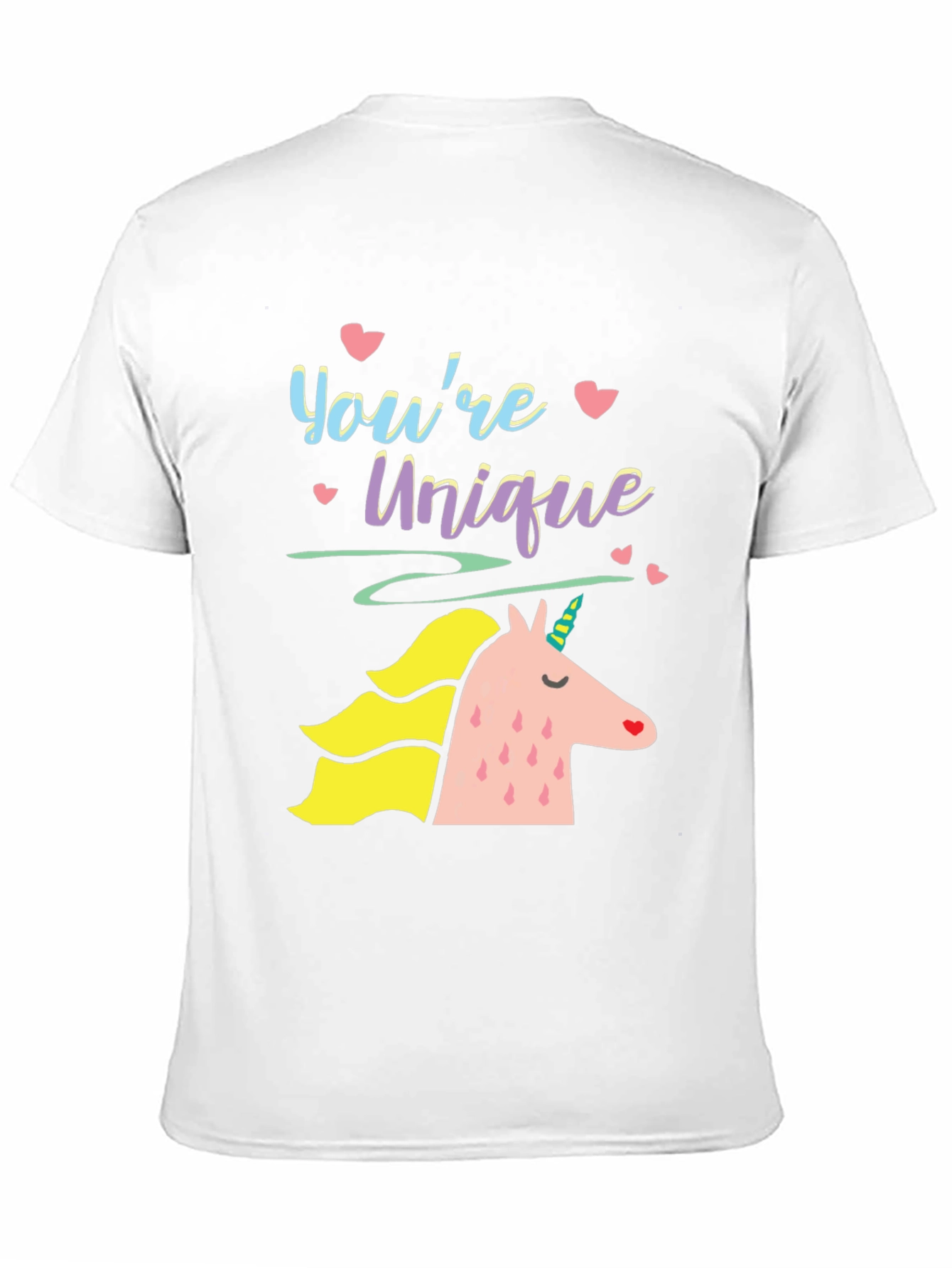 Black Unique Unicorn Graphic Tee - Black Unisex T-Shirt view 11