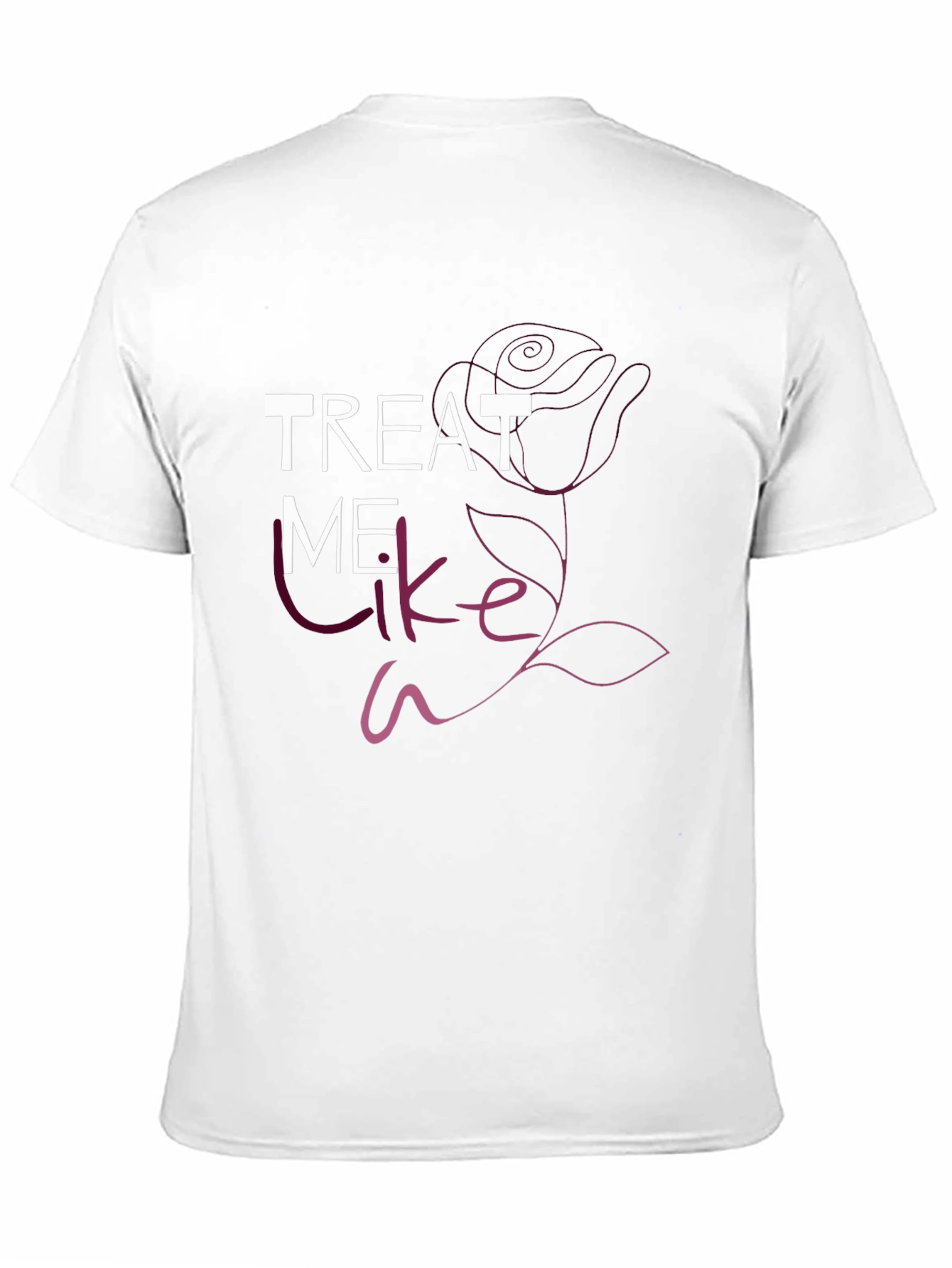 Black Treat Me Like a Rose Graphic Tee view 11