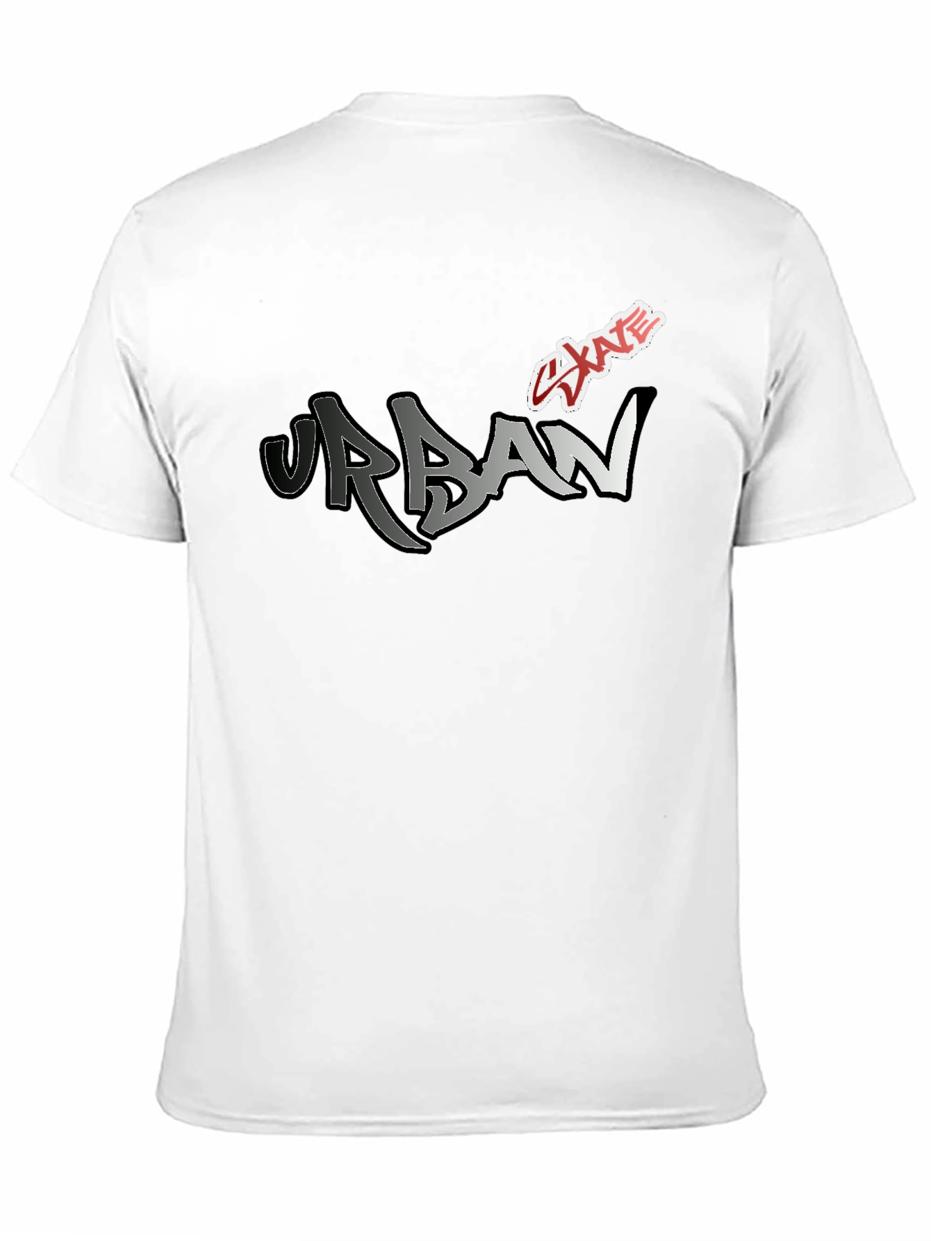 Black Urban Skate Graphic Tee - Modern Black T-Shirt view 11