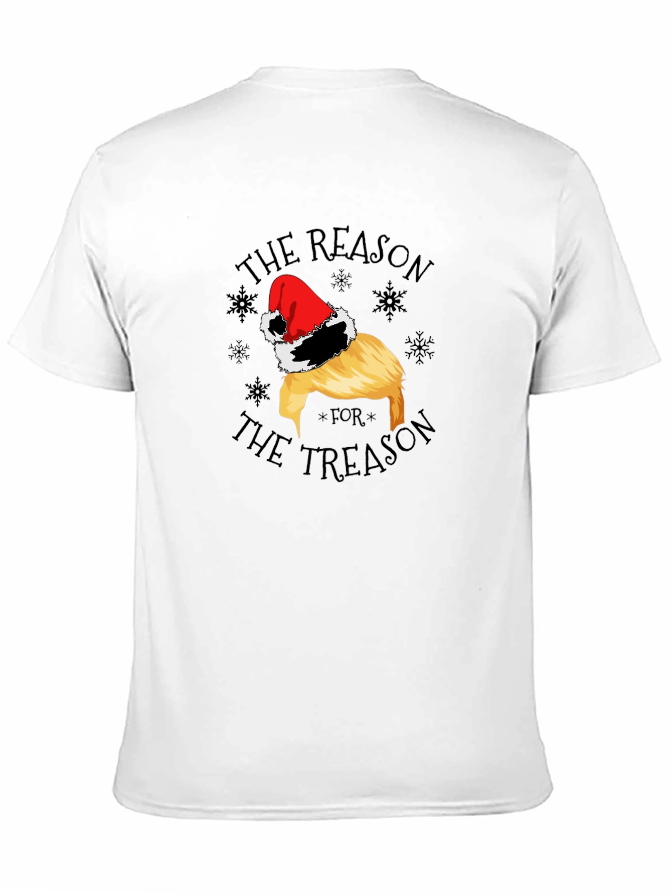 Black Reason for Treason Trump Santa Hat Tee view 11