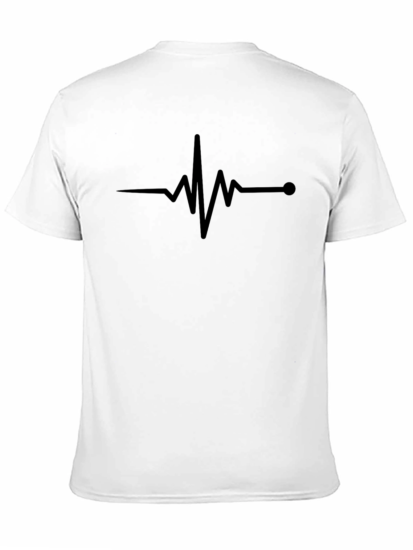 Black Heartbeat Graphic T-Shirt view 11