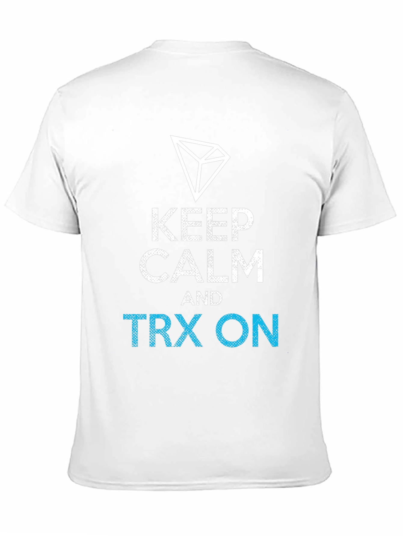 Black Keep Calm TRX On Black T-Shirt view 11
