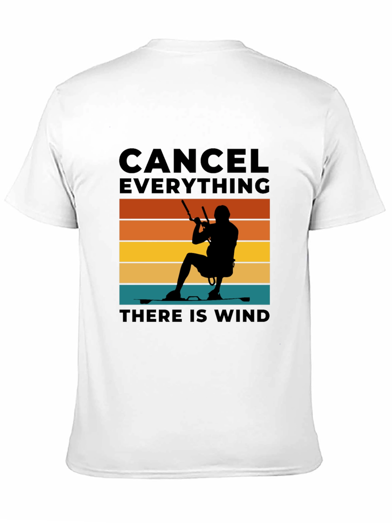 Black Cancel Everything Wind T-Shirt view 11