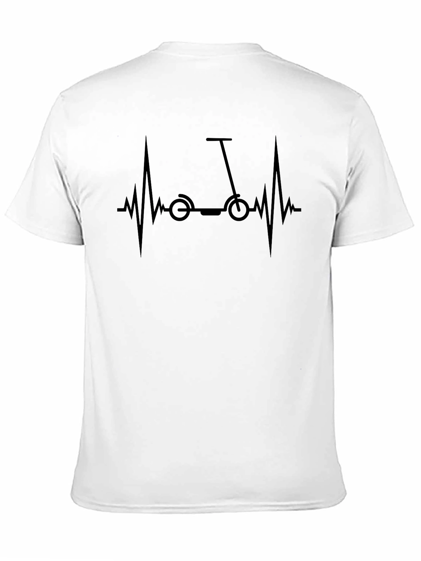 Black Scooter Heartbeat T-Shirt - Ride On! view 11