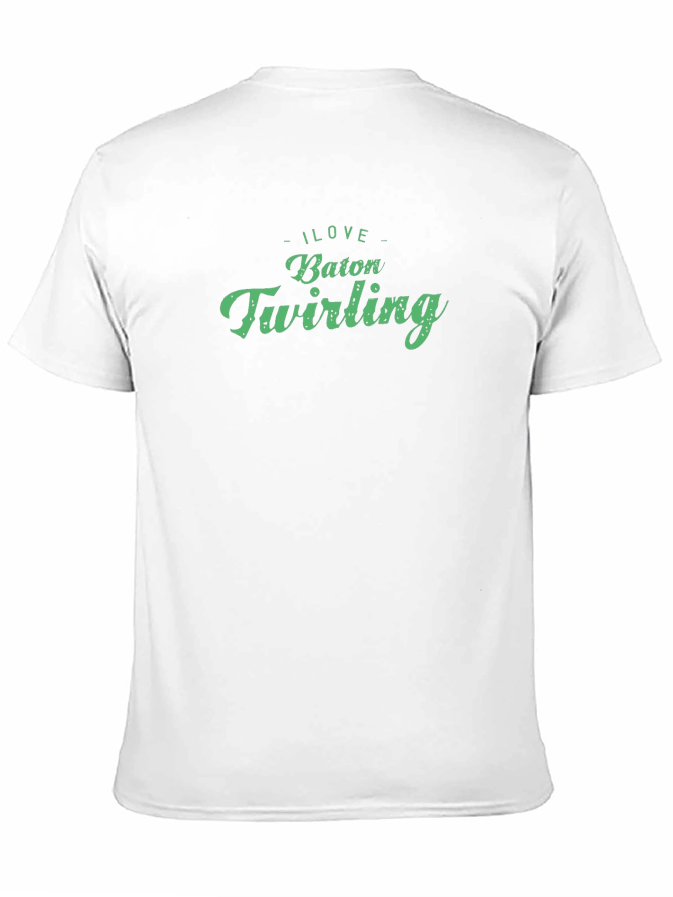Black I Love Baton Twirling Graphic T-Shirt view 11