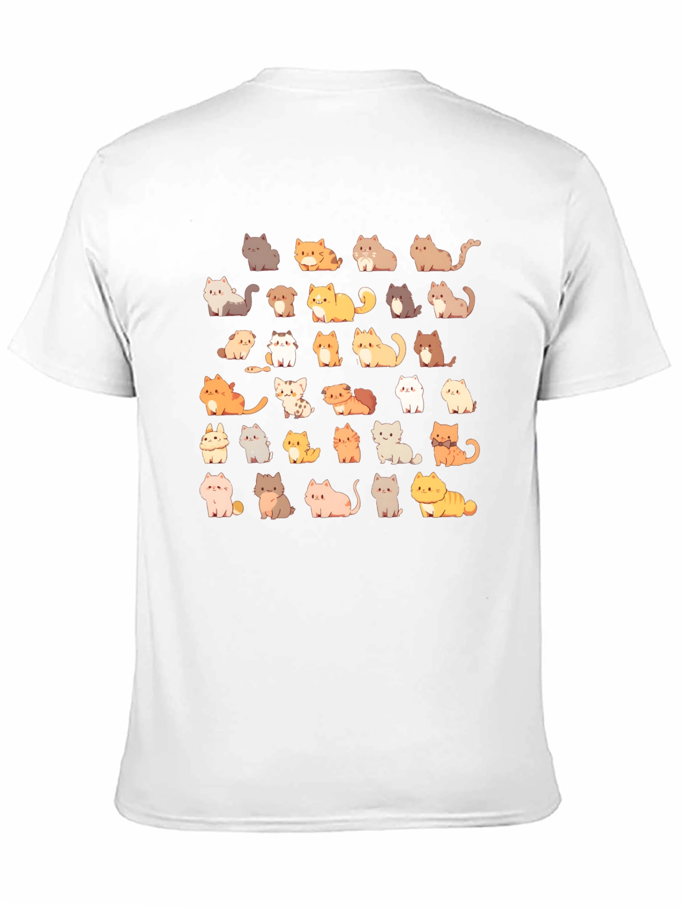 Black Cat Lover T-Shirt - Cute Cartoon Cats view 11