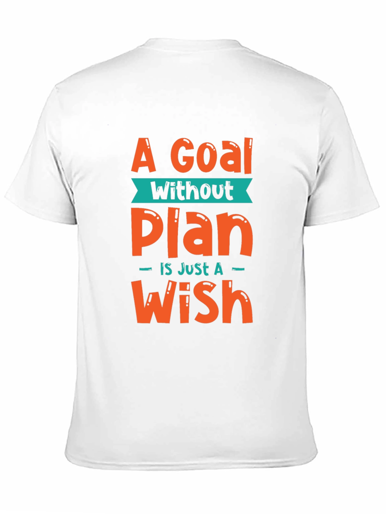 Black Goal Without a Plan Graphic Tee - Motivational T-Shirt view 11